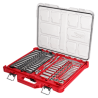 48-22-9486 Juego de 106 piezas de llave de trinquete y dados con boca de 1/4? y 3/8? con organizador de perfil bajo PACKOUT™ – S