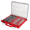 48-22-9486 Juego de 106 piezas de llave de trinquete y dados con boca de 1/4? y 3/8? con organizador de perfil bajo PACKOUT™ – S