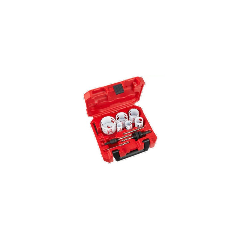 49-22-4095 KIT DE BROCA SIERRA HOLE DOZER™ PARA ELECTRICISTA DE 10 PIEZAS (7/8?, 1 1/8?, 1 3/8?, 1 3/4?, 2?, 2 1/2?, 3/8? VÁSTAG