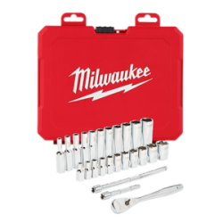 48-22-9404 Juego de trinquete con boca de 1/4? y dados SAE, 26 piezas