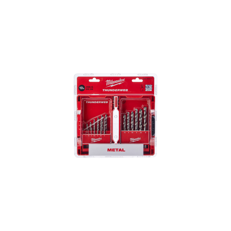 4932-3523-74 HSS-G – Juego de brocas (metal, 19 piezas)