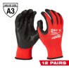 48-22-8934B GUANTES ANTICORTE NIVEL 3 BAÑADOS EN NITRILO TALLA XXL12PZAS