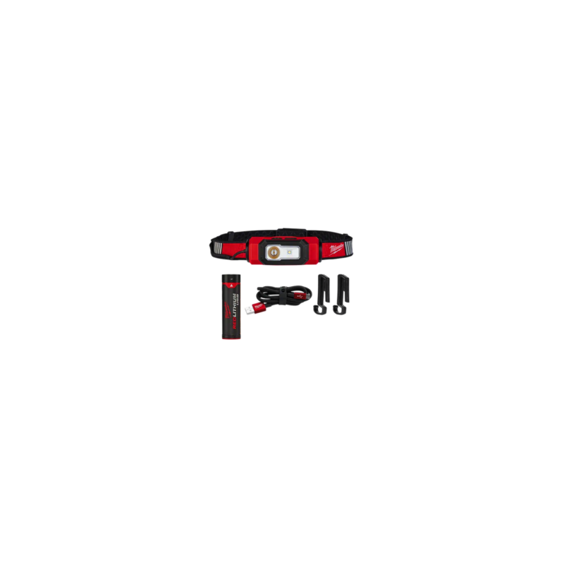 2116-21 LÁMPARA DE CASCO RECARGABLE USB  BEACON ™ DE 600 LÚMENES CON BATERÍA USB+ CABLE USB+ CLIPS PARA CASCO