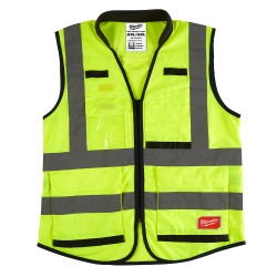 48-73-5043  CHALECO PREMIUM DE SEGURIDAD ALTA VISIBIIDAD AMARILLO XXG/XXXG