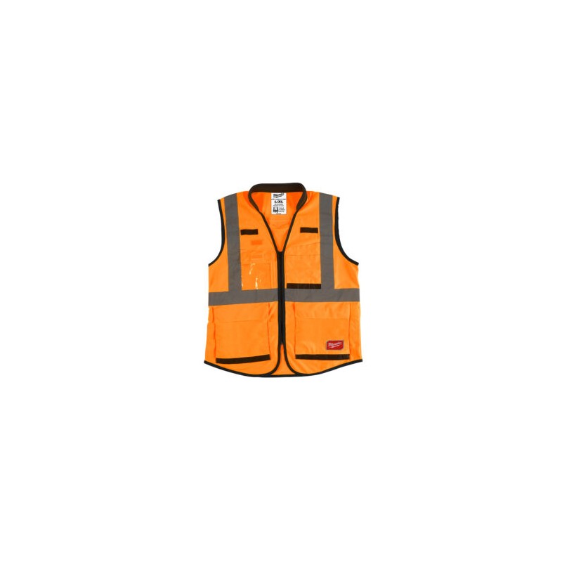 48-73-5092  CHALECO DE SEGURIDAD RESISTENTE NARANJA ULTRA REFLEJANTE  G/XG