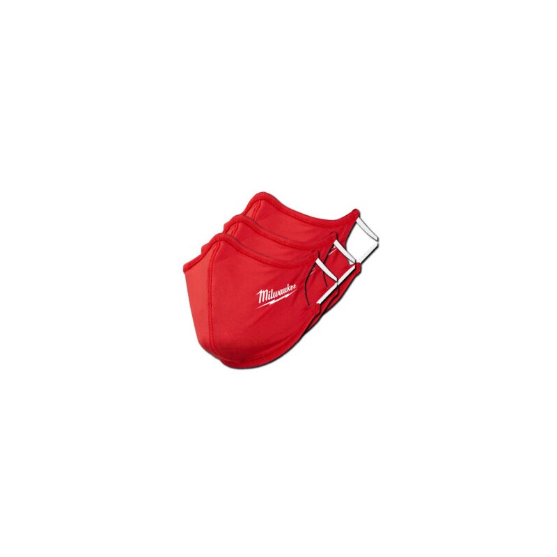 48-73-4228  3 PZ MÁSCARA FACIAL ROJA DE 2 CAPAS