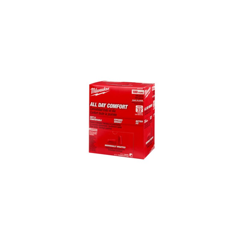 48-73-3006  TAPONES DESECHABLES PARA LOS OIDOS  DE SEGURIDAD 100 PZAS