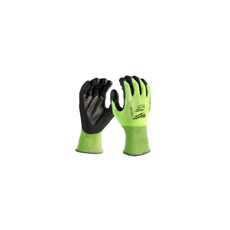 48-73-8943  GUANTES ANTICORTE  NIVEL 4 CON RECUBRIMIENTO DE POLIURETANO ULTRA REFLEJANTE XG