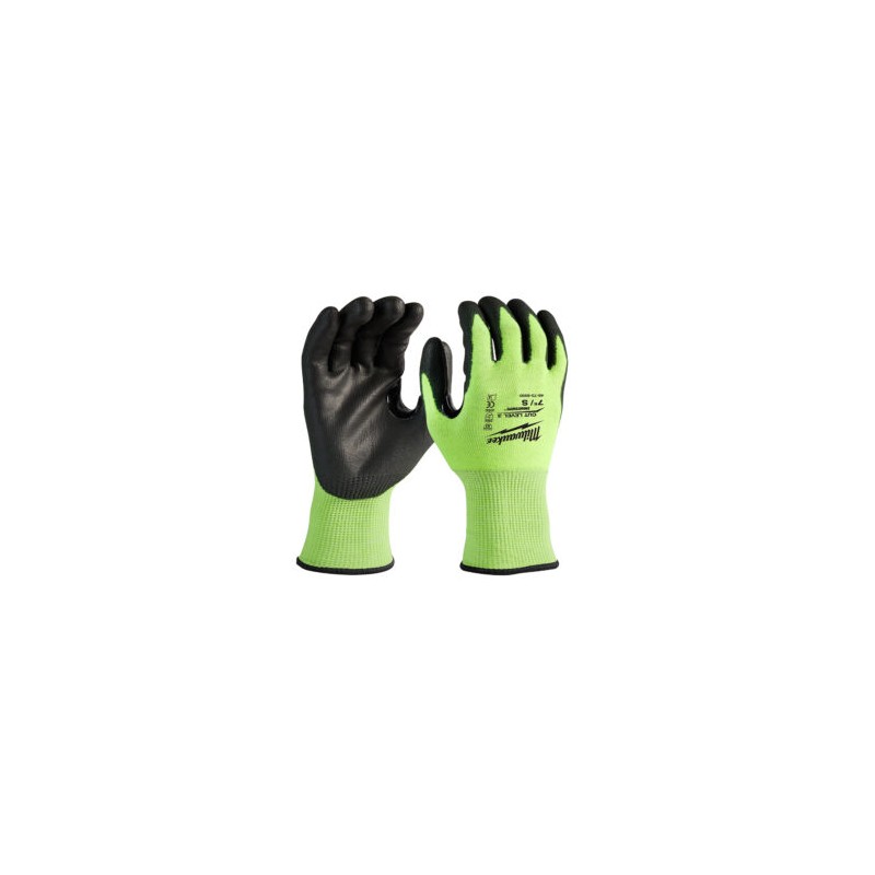 48-73-8930  GUANTES ANTICORTE  NIVEL 3 CON RECUBRIMIENTO DE POLIURETANO ULTRA REFLEJANTE CH