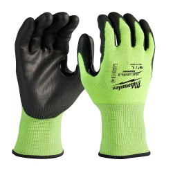 48-73-8932  GUANTES ANTICORTE  NIVEL 3 CON RECUBRIMIENTO DE POLIURETANO ULTRA REFLEJANTE G