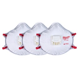 48-73-4002  CUBRE BOCAS DESECHABLE  N95 CON RESPIRADOR CON JUNTA  3PZAS