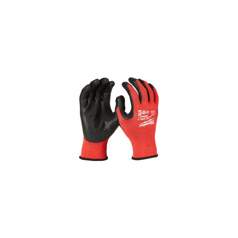 48-22-8930 Guantes bañados en nitrilo de nivel 3 para cortes