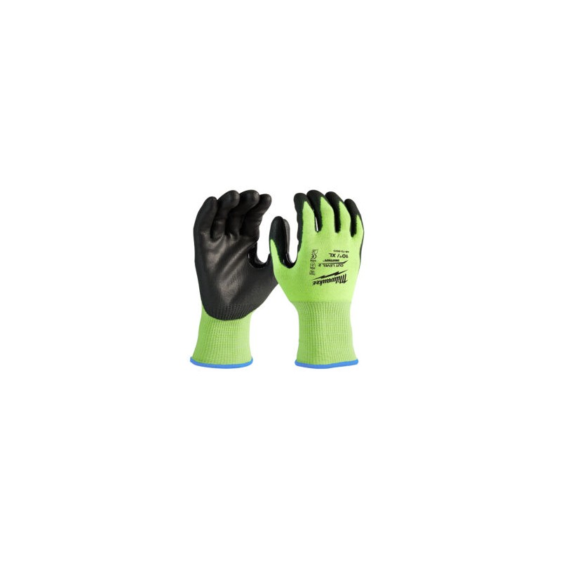 48-73-8923  GUANTES ANTICORTE  NIVEL 2 CON RECUBRIMIENTO DE POLIURETANO ULTRA REFLEJANTE XG