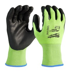 48-73-8921  GUANTES ANTICORTE  NIVEL 2 CON RECUBRIMIENTO DE POLIURETANO ULTRA REFLEJANTE M
