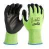 48-73-8920  GUANTES ANTICORTE  NIVEL 2 CON RECUBRIMIENTO DE POLIURETANO ULTRA REFLEJANTE CH