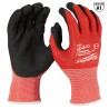 48-22-8901  GUANTES ANTICORTE NIVEL 1 BAÑADOS EN NITRILO M